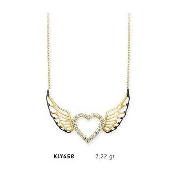 Harem Altın KLY658 14 Ayar Altın Melek Kanadı Kolye