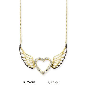 Harem Altın KLY658 14 Ayar Altın Melek Kanadı Kolye