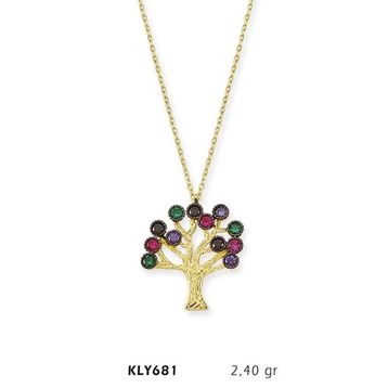 Harem Altın KLY681 14 Ayar Altın Hayat Ağacı Kolye