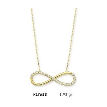 Harem Altın KLY683 14 Ayar Altın Sonsuzluk Kolye