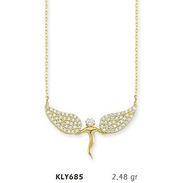Harem Altın KLY685 14 Ayar Altın Melek Kanadı Kolye