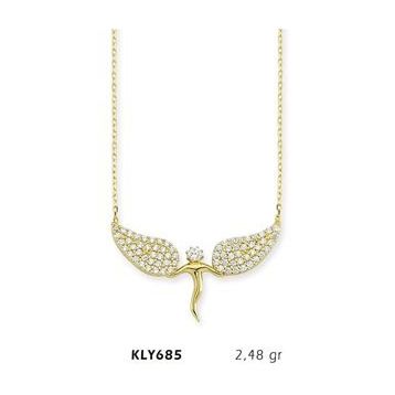 Harem Altın KLY685 14 Ayar Altın Melek Kanadı Kolye