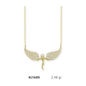 Harem Altın KLY685 14 Ayar Altın Melek Kanadı Kolye