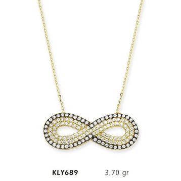 Harem Altın KLY689 14 Ayar Altın Sonsuzluk Kolye