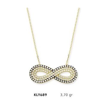 Harem Altın KLY689 14 Ayar Altın Sonsuzluk Kolye