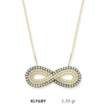 Harem Altın KLY689 14 Ayar Altın Sonsuzluk Kolye