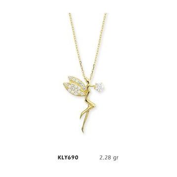 Harem Altın KLY690 14 Ayar Altın Peri Kızı Kolye