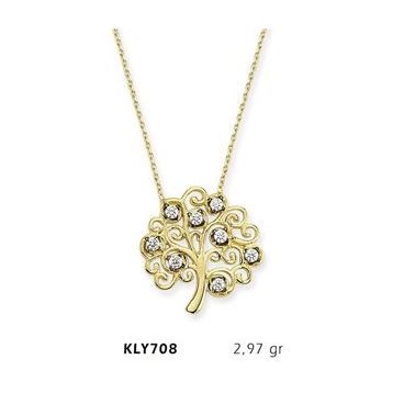 Harem Altın KLY708 14 Ayar Altın Hayat Ağacı Kolye