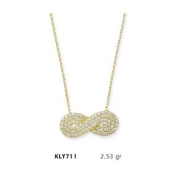 Harem Altın KLY711 14 Ayar Altın Sonsuzluk Kolye