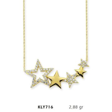 Harem Altın KLY716 14 Ayar Altın Yıldız Kolye