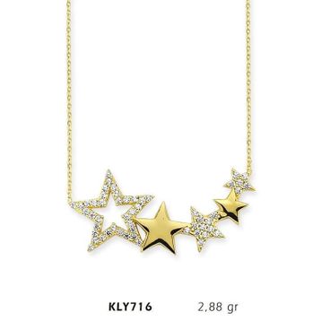 Harem Altın KLY716 14 Ayar Altın Yıldız Kolye