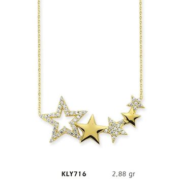 Harem Altın KLY716 14 Ayar Altın Yıldız Kolye
