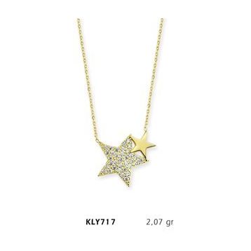Harem Altın KLY717 14 Ayar Altın Yıldız Kolye