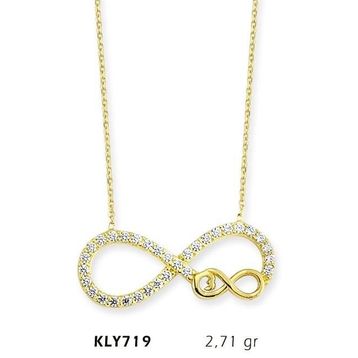 Harem Altın KLY719 14 Ayar Altın Sonsuzluk Kolye