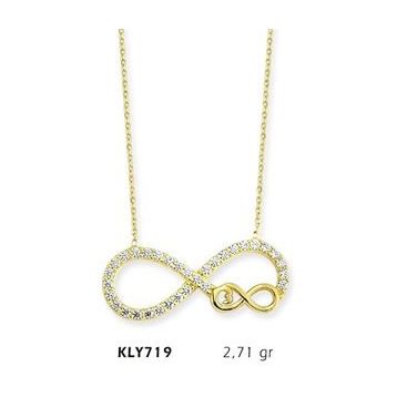 Harem Altın KLY719 14 Ayar Altın Sonsuzluk Kolye