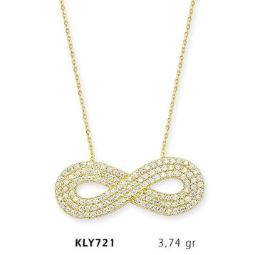 Harem Altın KLY721 14 Ayar Altın Sonsuzluk Kolye