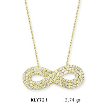 Harem Altın KLY721 14 Ayar Altın Sonsuzluk Kolye