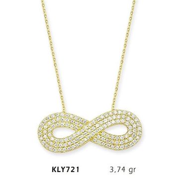 Harem Altın KLY721 14 Ayar Altın Sonsuzluk Kolye