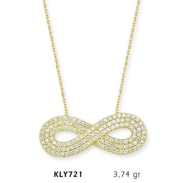 Harem Altın KLY721 14 Ayar Altın Sonsuzluk Kolye