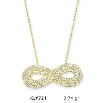 Harem Altın KLY721 14 Ayar Altın Sonsuzluk Kolye