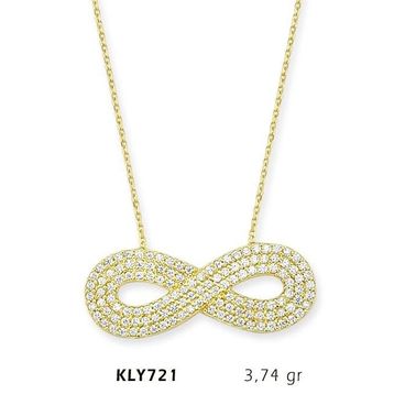 Harem Altın KLY721 14 Ayar Altın Sonsuzluk Kolye