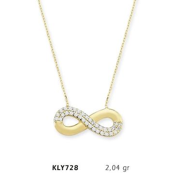 Harem Altın KLY728 14 Ayar Altın Sonsuzluk Kolye