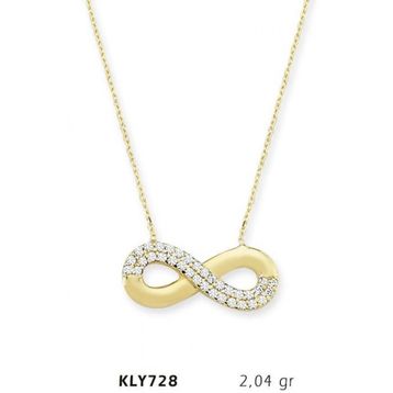 Harem Altın KLY728 14 Ayar Altın Sonsuzluk Kolye