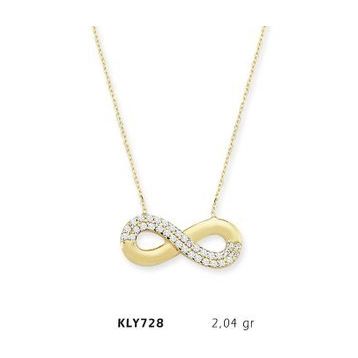 Harem Altın KLY728 14 Ayar Altın Sonsuzluk Kolye