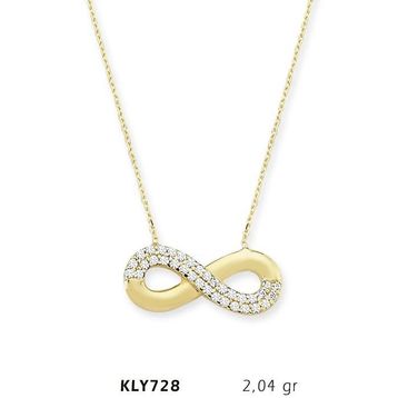 Harem Altın KLY728 14 Ayar Altın Sonsuzluk Kolye