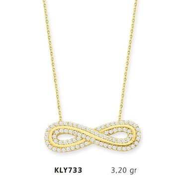 Harem Altın KLY733 14 Ayar Altın Sonsuzluk Kolye
