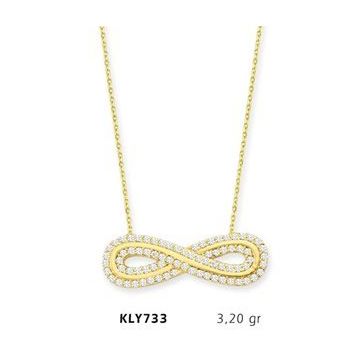 Harem Altın KLY733 14 Ayar Altın Sonsuzluk Kolye