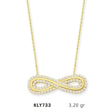Harem Altın KLY733 14 Ayar Altın Sonsuzluk Kolye