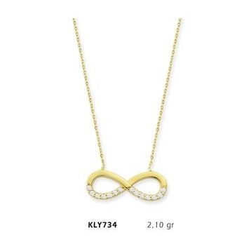 Harem Altın KLY734 14 Ayar Altın Sonsuzluk Kolye