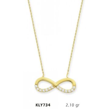 Harem Altın KLY734 14 Ayar Altın Sonsuzluk Kolye