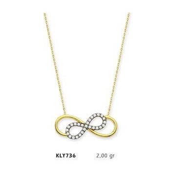 Harem Altın KLY736 14 Ayar Altın Sonsuzluk Kolye
