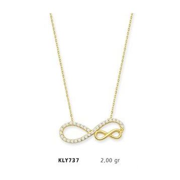 Harem Altın KLY737 14 Ayar Altın Sonsuzluk Kolye