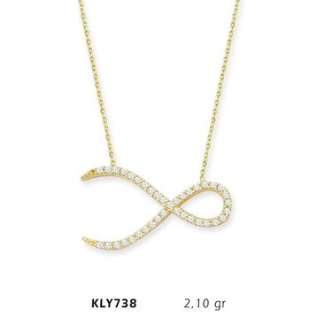 Harem Altın KLY738 14 Ayar Altın Sonsuzluk Kolye