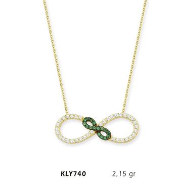 Harem Altın KLY740 14 Ayar Altın Sonsuzluk Kolye
