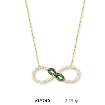 Harem Altın KLY740 14 Ayar Altın Sonsuzluk Kolye