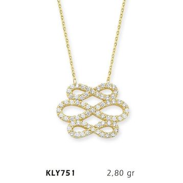 Harem Altın KLY751 14 Ayar Altın Sonsuzluk Kolye
