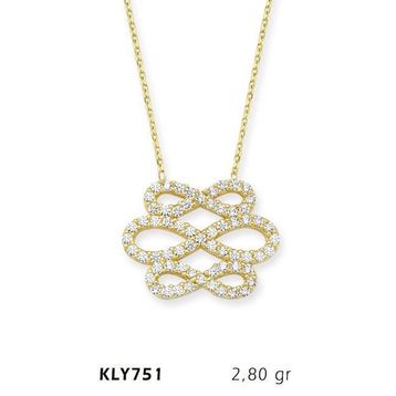 Harem Altın KLY751 14 Ayar Altın Sonsuzluk Kolye