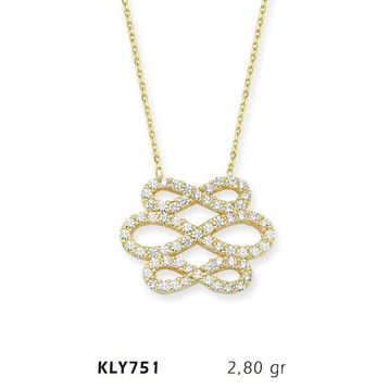 Harem Altın KLY751 14 Ayar Altın Sonsuzluk Kolye