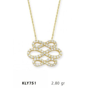 Harem Altın KLY751 14 Ayar Altın Sonsuzluk Kolye