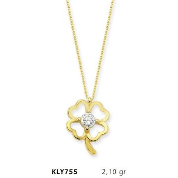 Harem Altın KLY755 14 Ayar Altın Yonca Kolye