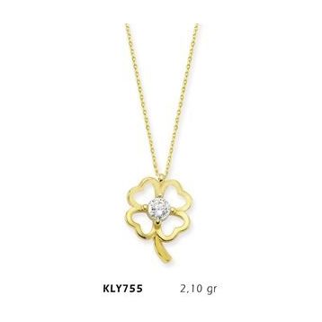 Harem Altın KLY755 14 Ayar Altın Yonca Kolye
