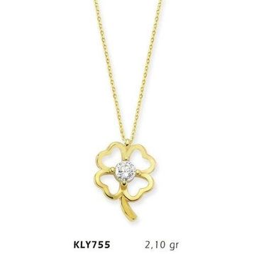 Harem Altın KLY755 14 Ayar Altın Yonca Kolye