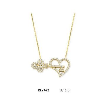 Harem Altın KLY762 14 Ayar Anahtar & Kalp Altın Kolye