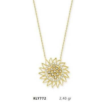 Harem Altın KLY772 14 Ayar Güneş Altın Kolye
