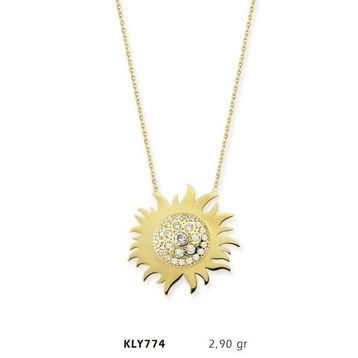 Harem Altın KLY774 14 Ayar Altın Güneş Kolye