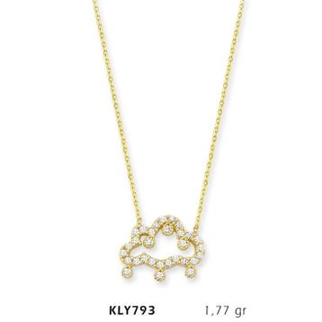 Harem Altın KLY793 14 Ayar Bulut Altın Kolye